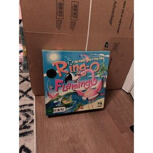 Ring-O Flamingo Board Game Frantic Fling-a-Ring 2009 Gamewright - Sealed.